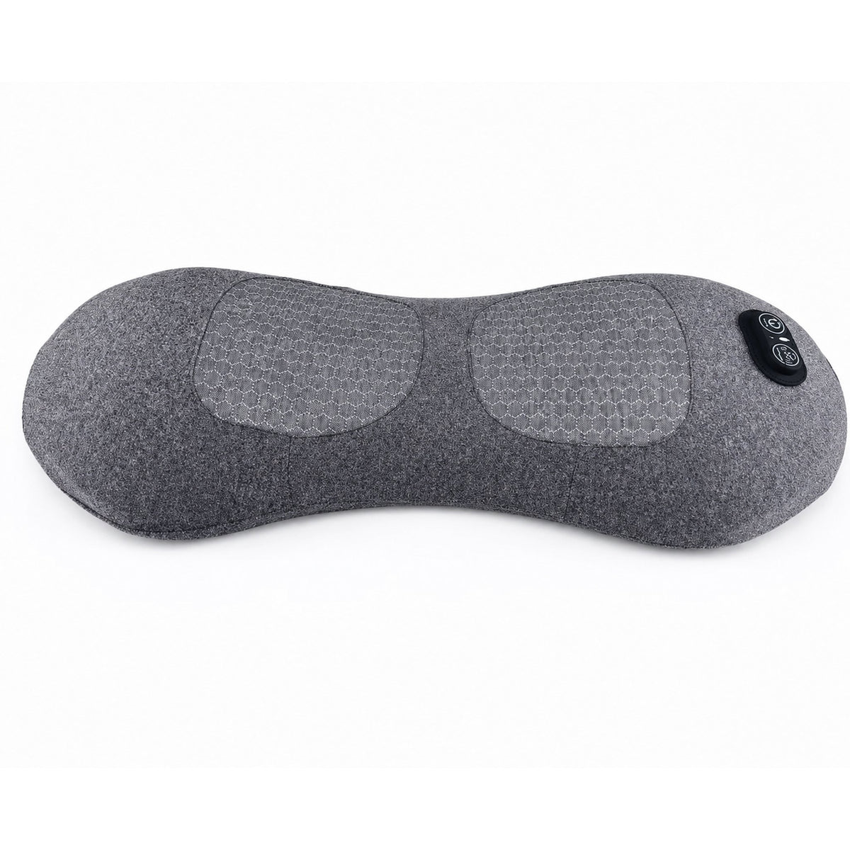 Orevive SpineEase Triple Fusion back massager with red heat glow, side view on white background
